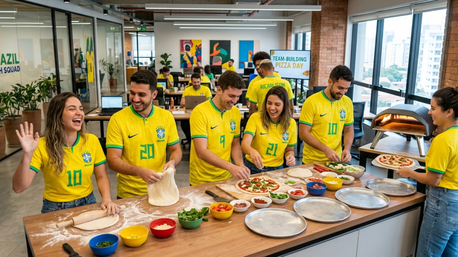 Copa das Pizzas: o team building que coloca o seu time em campo de verdade