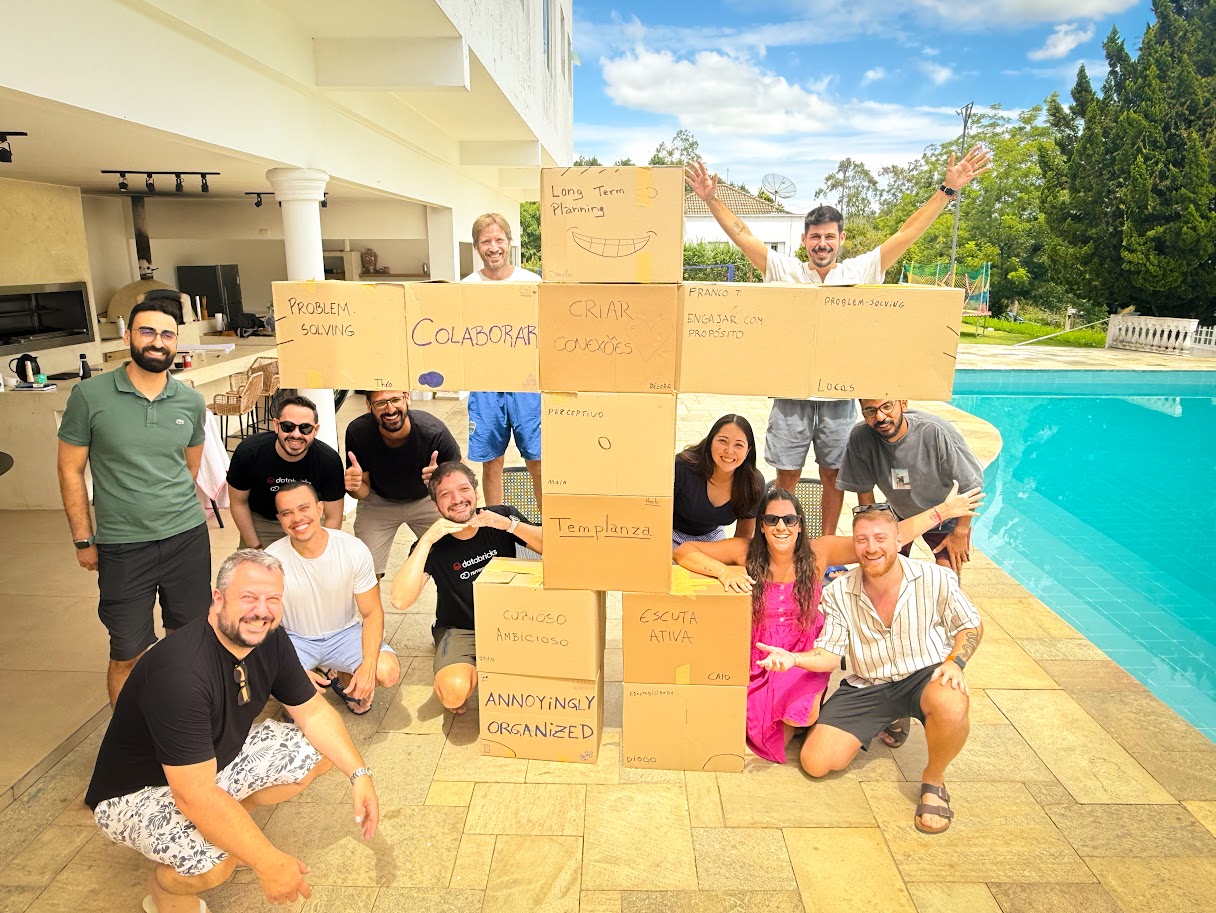 Atividade de identidade coletiva em workshop — Aldeia Incompany